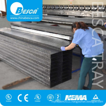 Punching Besca Building Material Outdoor Cable Tray Steel Tray Supplier Whth CE UL